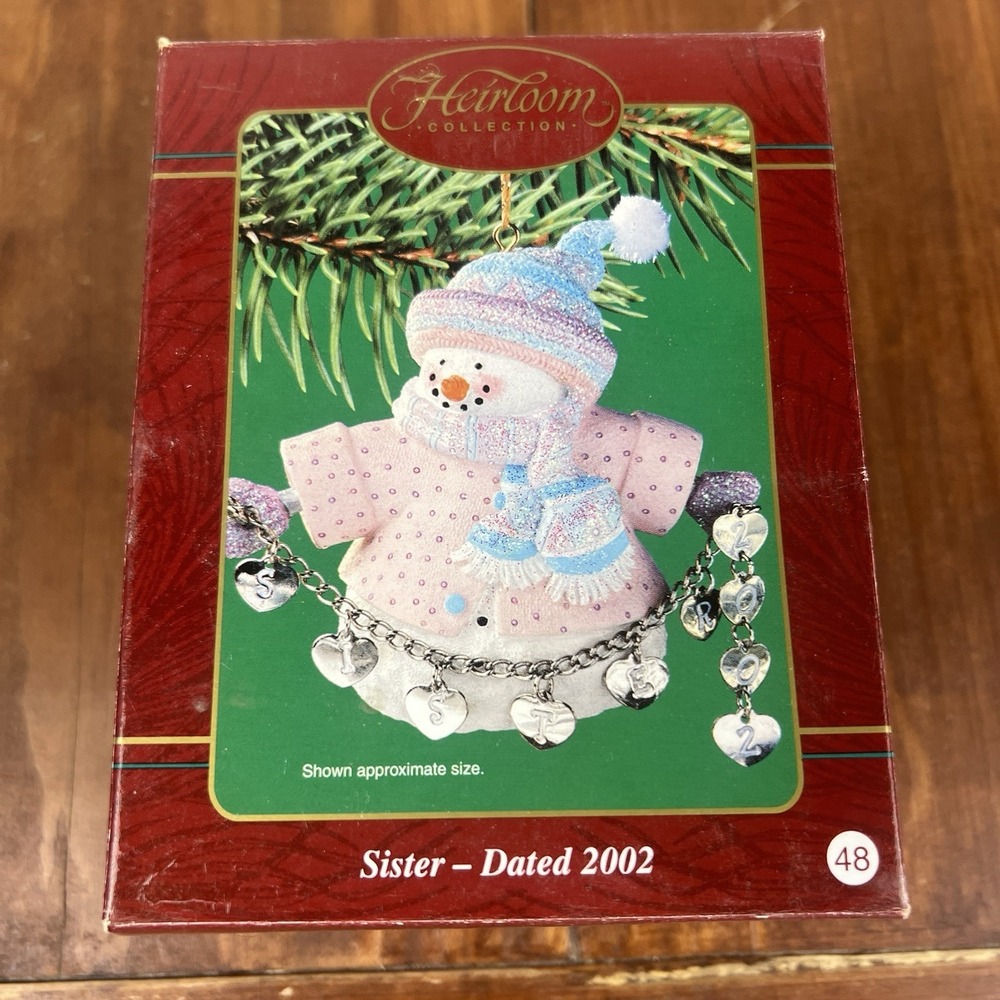 Carlton Cards Heirloom Collection Christmas Ornament #48 Sister